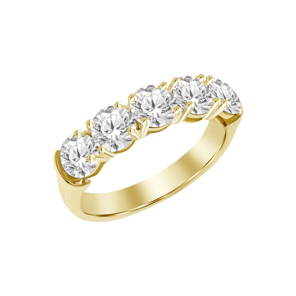 Half Diamond Eternity Ring