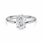 Oval Diamond Solitaire