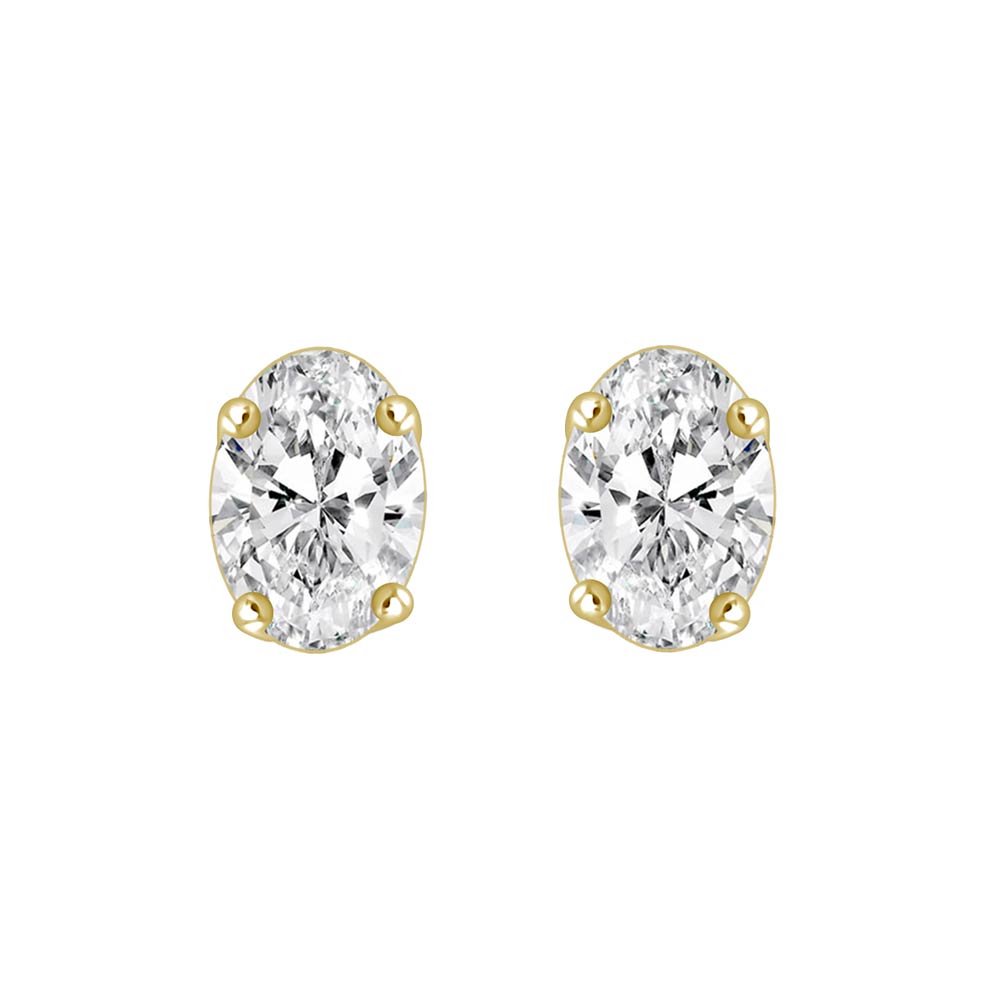 Oval Solaria Stud