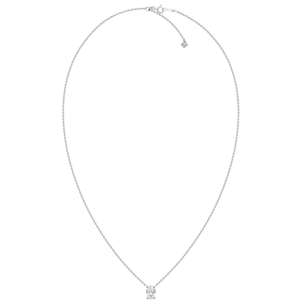 Oval Diamond Pendant