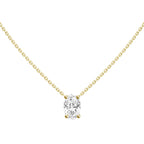 Oval Diamond Pendant