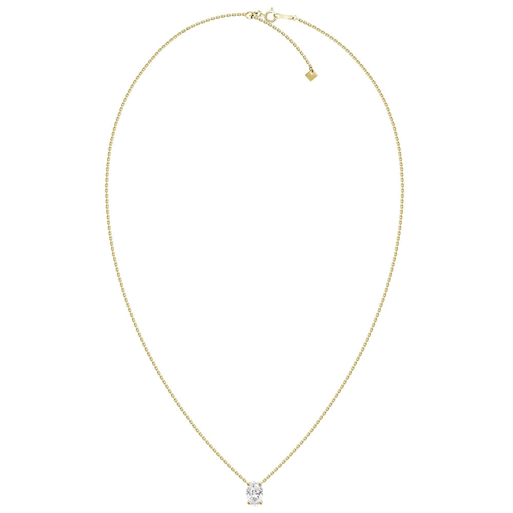 Oval Diamond Pendant