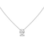 Oval Diamond Pendant