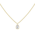 Pear Bezel Pendant
