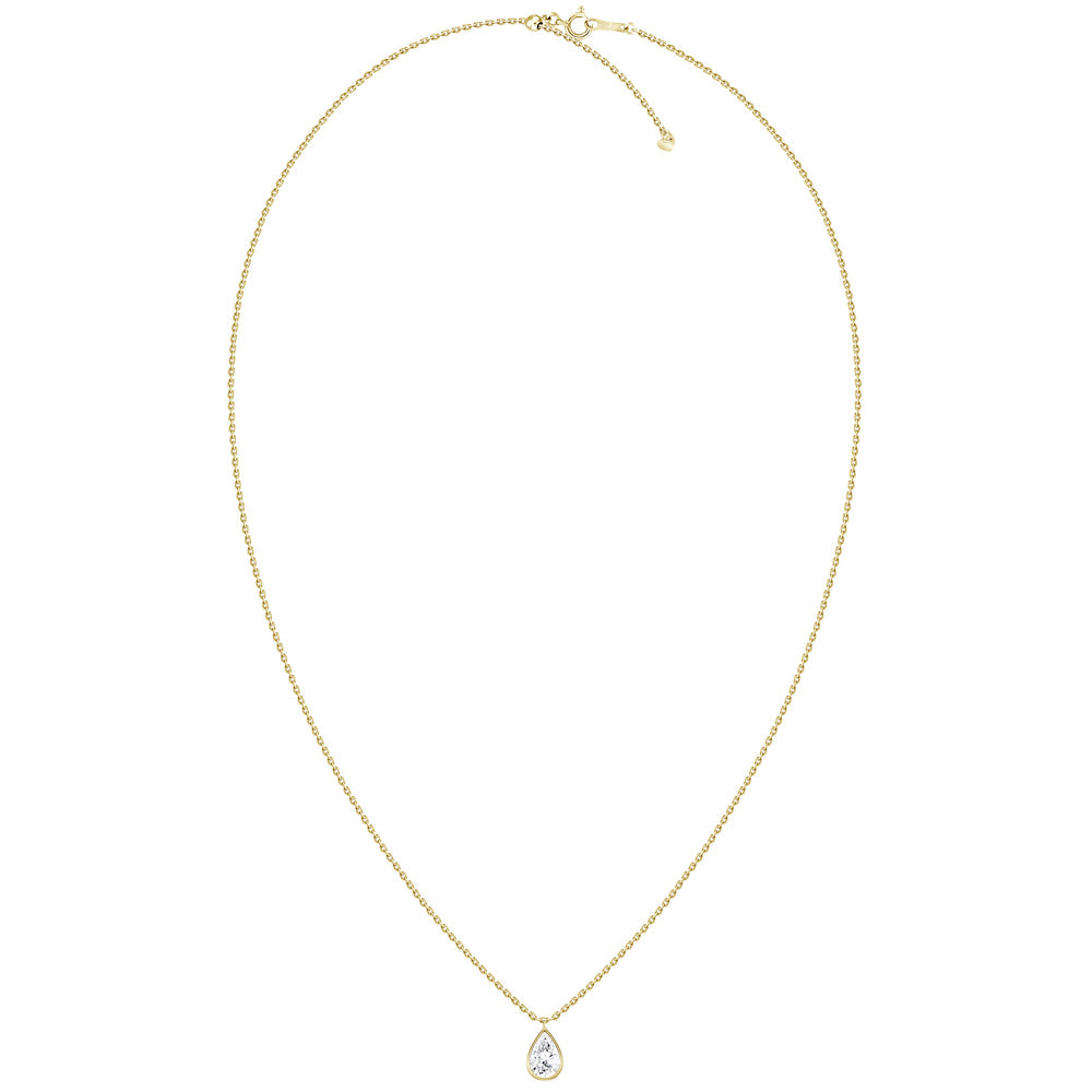 Pear Bezel Pendant
