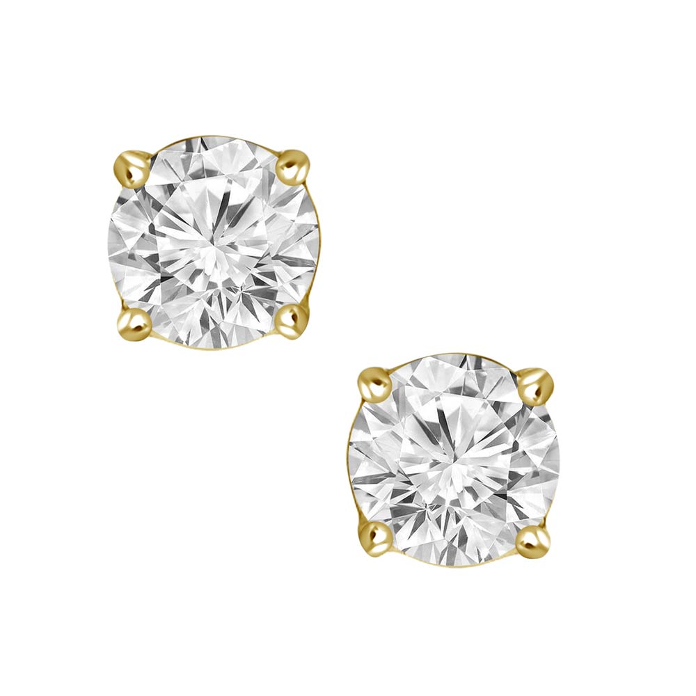 Round Solaria 4-Prong Stud