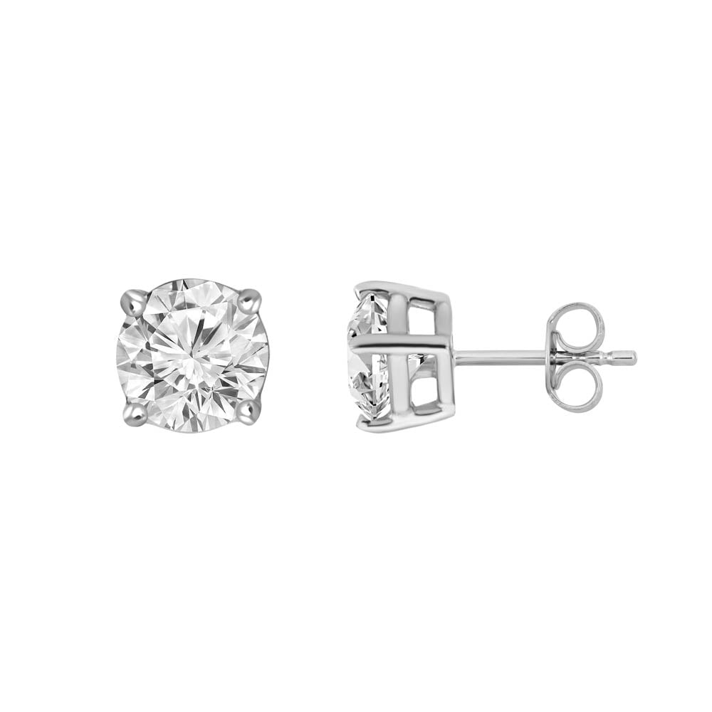 Round Solaria 4-Prong Stud