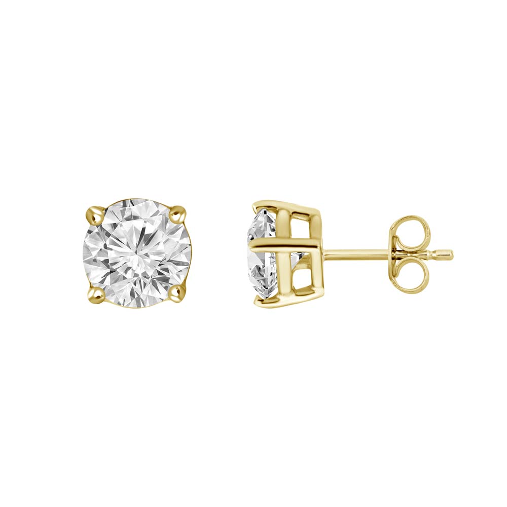 Round Solaria 4-Prong Stud