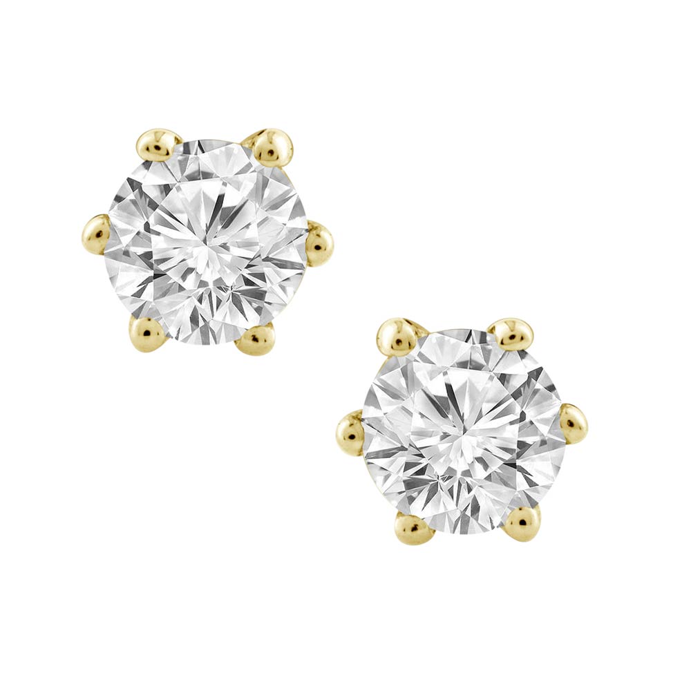 Round Solaria 6-Prong Stud
