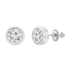 Round Solaria Bezel Stud