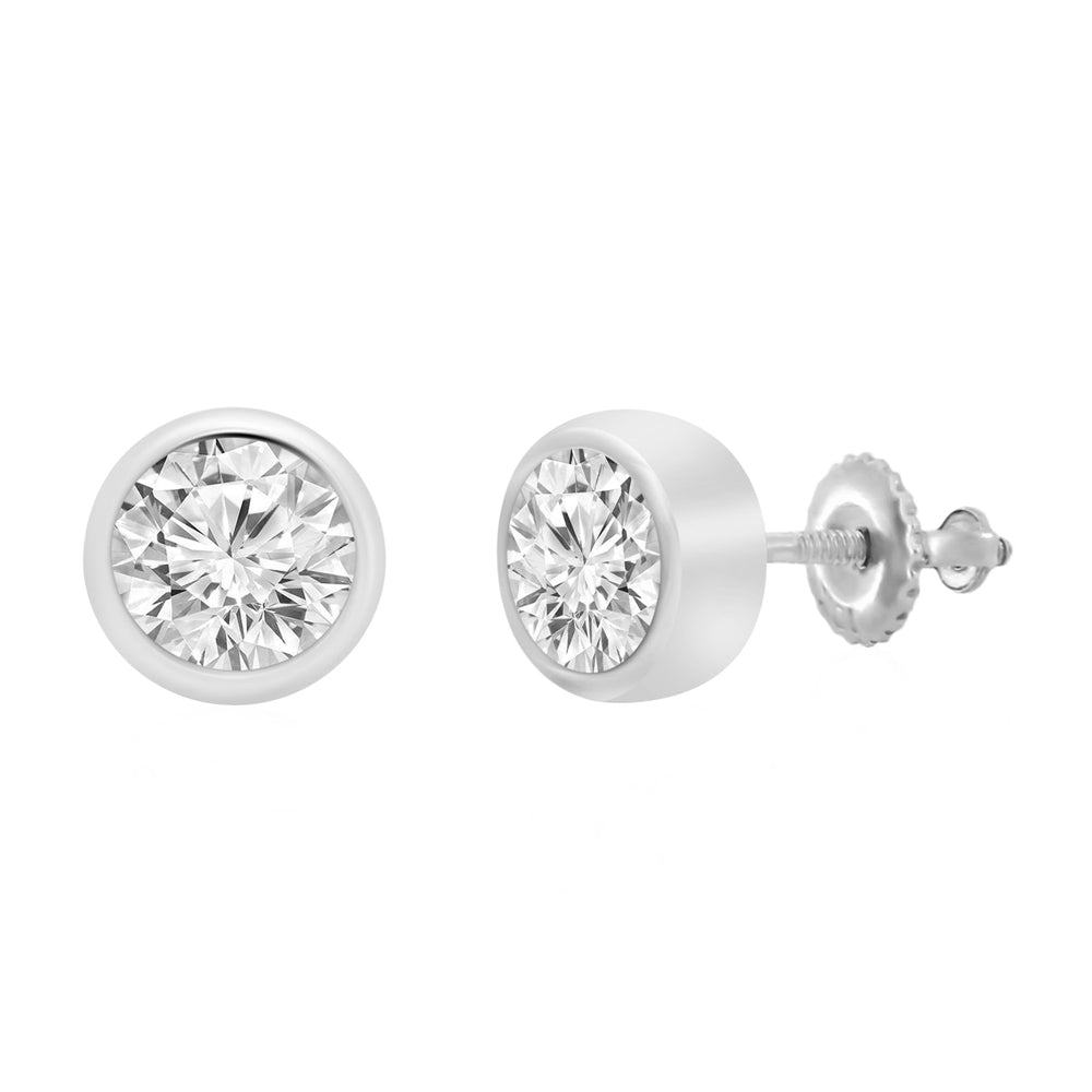Round Solaria Bezel Stud