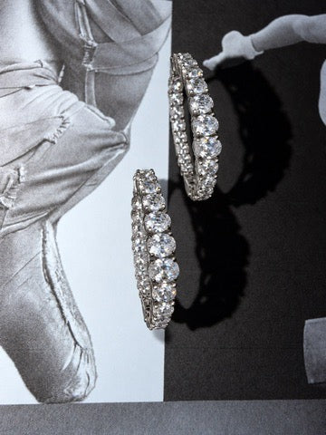 Crescendo Diamond Hoops by STUDIOHERSBY
