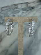 Crescendo Diamond Hoops – graduated natural diamonds in 18K gold