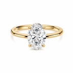 Oval Diamond Solitaire