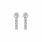Linear Diamond Drops by STUDIOHERSBY in 18K white gold with natural diamonds