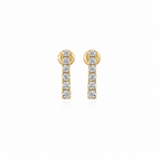 Linear Diamond Drops by STUDIOHERSBY in 18K yellow gold with natural diamonds