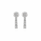 Petit Graduated Diamond Drops by STUDIOHERSBY in 18K white gold with natural diamonds