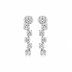 Rhythm Diamond Drops by STUDIOHERSBY in 18K white gold with natural diamonds