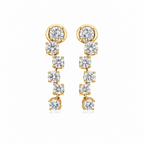 Rhythm Diamond Drops by STUDIOHERSBY in 18K yellow gold with natural diamonds